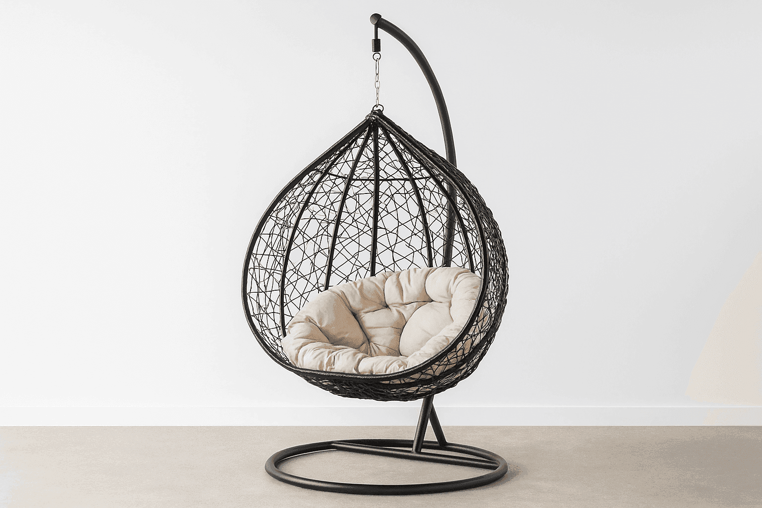 Outdoor Swing Chair UK - Side view of premium swing chairs from Newcastle Beds UK